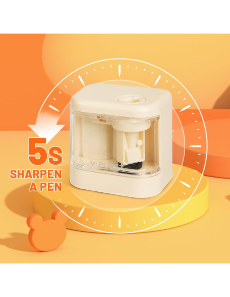 Sacapuntas Eléctrico YPLUS para Niños - Portátil y Compacto