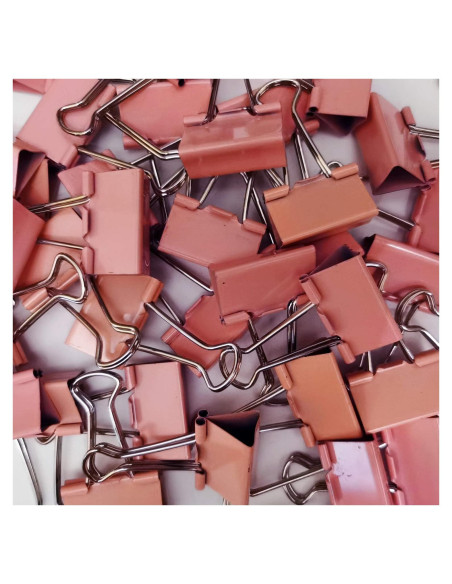 Clip de carpeta mediano rosa nctinystore 32 mm 24 PCS