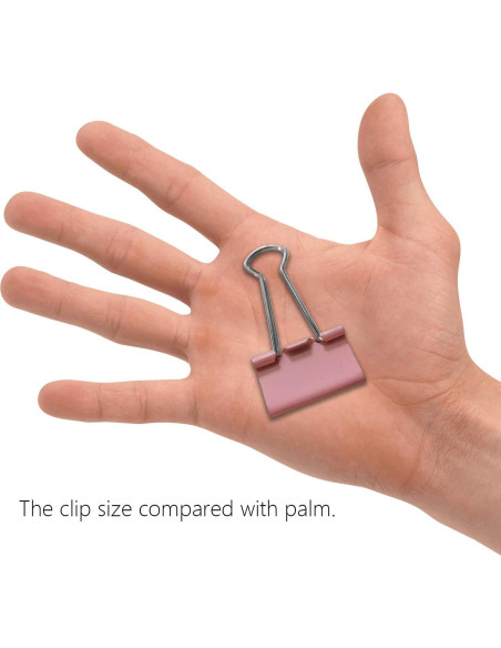Clip de carpeta mediano rosa nctinystore 32 mm 24 PCS