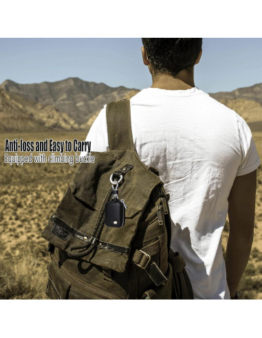 Funda de cuero PU negra para AirPods Pro 1/2/3/4 con llavero