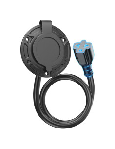 Enchufe de puerto 20A 125V AC Stio con adaptador 5 en 1 40.64 cm