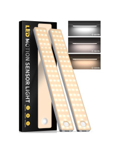 Iluminación Bajo Gabinete Auxoda 33 cm, Luz LED Recargable USB