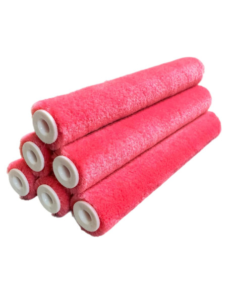 Cubiertas de Rodillo Mini Mohair 15 cm Premium - Paquete de 6