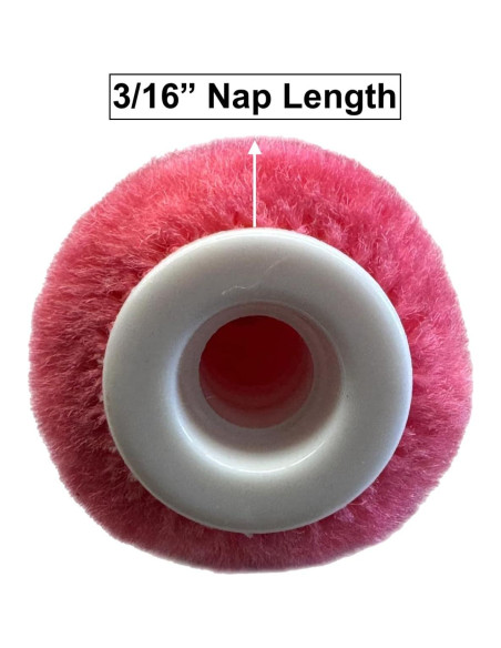 Cubiertas de Rodillo Mini Mohair 15 cm Premium - Paquete de 6