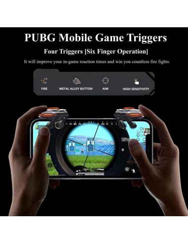 Disparadores de Juego Móvil Rakizbe - 4 Disparadores 6 Dedos