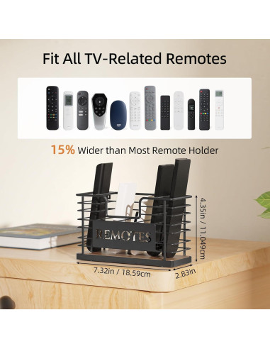 Soporte para Control Remoto GIGIFTREE 5 Ranuras Negro