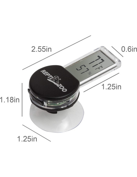 Termómetro Higrómetro Digital REPTI ZOO para Terrario 14-50C