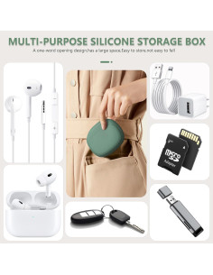 Organizador de Auriculares y Accesorios Skyconser - Silicona Colorida 2