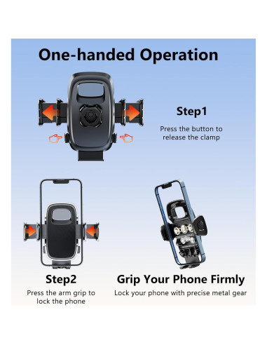 Soporte de teléfono DICMKY para automóvil 17 mm manos libres