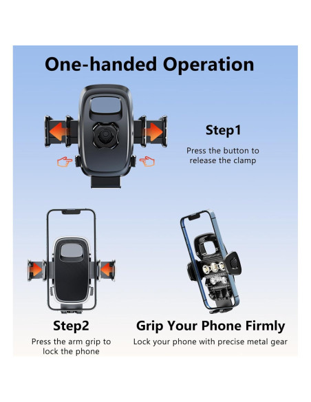 Soporte de teléfono DICMKY para automóvil 17 mm manos libres