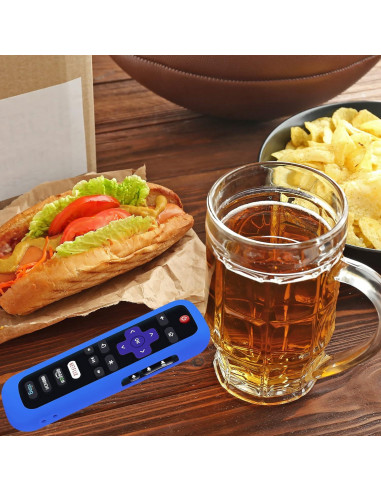 Funda de Control Remoto TCL Roku - Silicona Brillante Azul