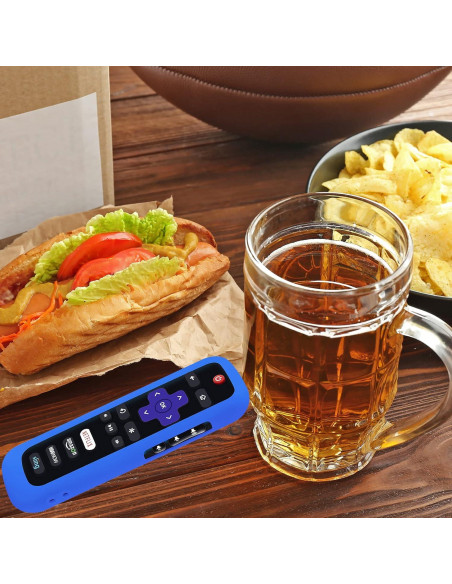 Funda de Control Remoto TCL Roku - Silicona Brillante Azul