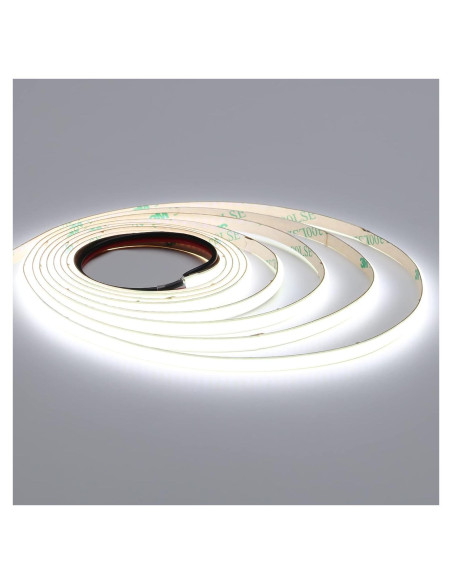 Cinta LED COB 12V 3mm TOPAI 6000K 5m Luz Blanca Brillante