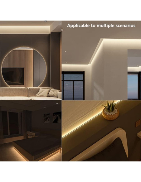 Cinta LED COB 12V 3mm TOPAI 6000K 5m Luz Blanca Brillante