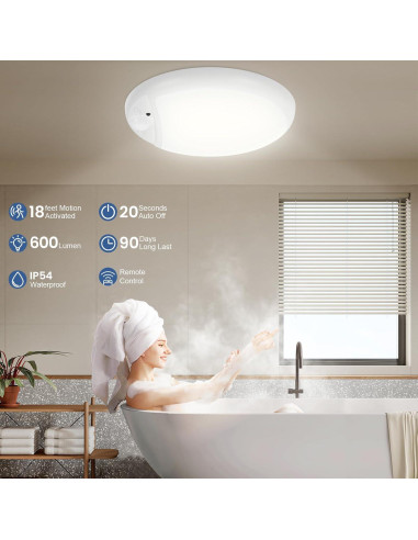 Luz de Techo Inalámbrica DEEPLITE con Sensor y Control Remoto