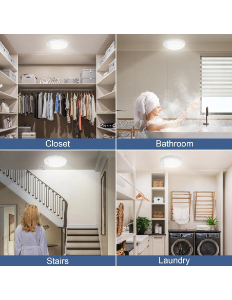 Luz de Techo Inalámbrica DEEPLITE con Sensor y Control Remoto