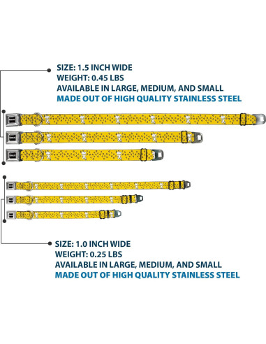 Collar para Perros Peanuts Buckle-Down 28-42 cm Amarillo Negro