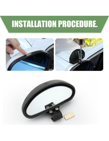 Espejo de Punto Ciego Downhill DOWMDJ2602BL-2PC Ajustable