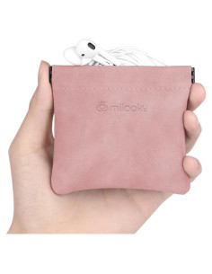 Funda Estuche Impermeable para Auriculares Miloocul Rosa