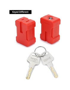 Dispositivo de Bloqueo de Enchufe QWORK - 2 Paquetes con Llaves 2