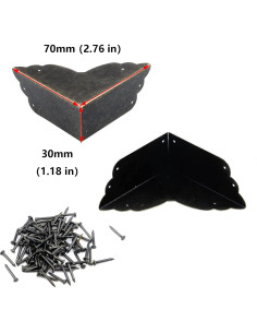 Protector de Esquinas de Metal Antrader 4 Piezas Tono Bronce 2