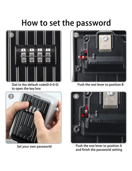 Caja de Seguridad para Llaves BenRich 4 Dígitos Reseteable