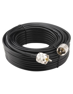 Cable Coaxial UHF Boobrie 15m PL259 Macho a Macho Baja Pérdida