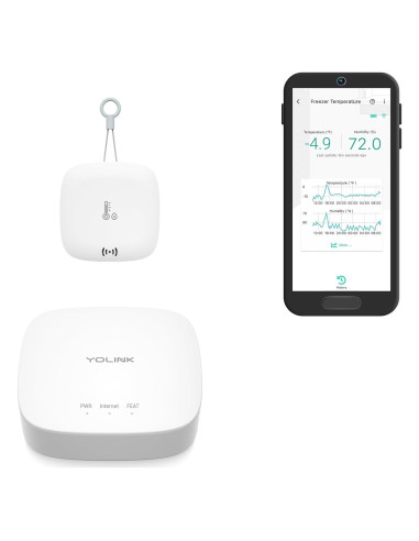 Sensor de Temperatura y Humedad YoLink YS8005-UC con Hub