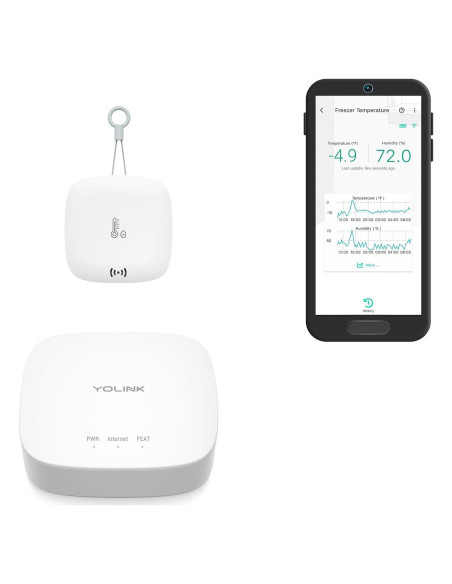 Sensor de Temperatura y Humedad YoLink YS8005-UC con Hub