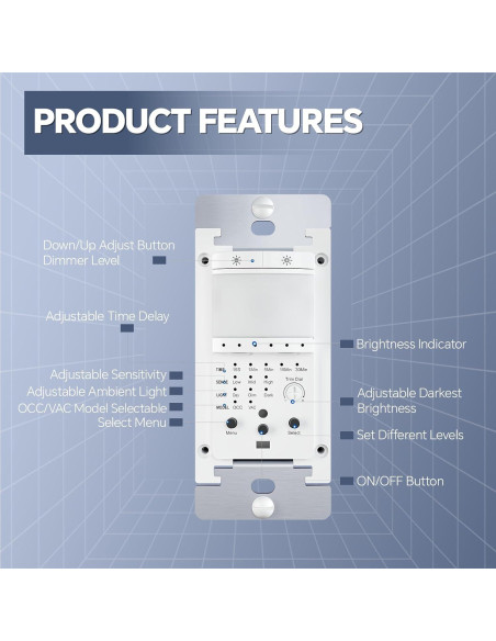 Interruptor Regulable con Sensor de Movimiento ECOELER 150W