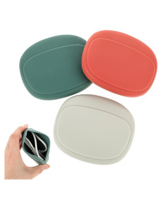 3 PCS Organizador de Auriculares Silicona COMNICO Rojo Verde Blanco