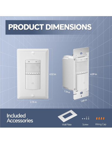 Interruptor Regulable con Sensor de Movimiento ECOELER 150W