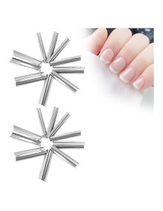 18 Piezas Cortador de Uñas Francesas ZJchao 9 Tamaños Metal