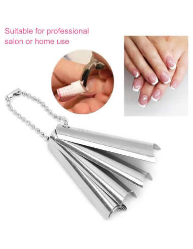 18 Piezas Cortador de Uñas Francesas ZJchao 9 Tamaños Metal