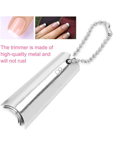 18 Piezas Cortador de Uñas Francesas ZJchao 9 Tamaños Metal