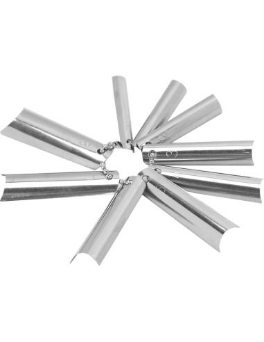 18 Piezas Cortador de Uñas Francesas ZJchao 9 Tamaños Metal