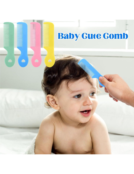 Juego de 4 Peines Suaves para Bebés Abeillo - Cuidado del Cabello