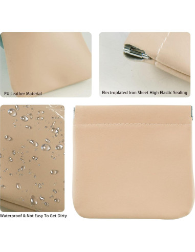 4 Piezas Bolsa Cosmética Impermeable CANIPHA Mini Viaje