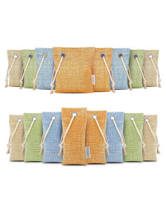 CLEVAST 16 Bolsas de Carbón Activado de Bambú 100g y 50g