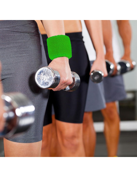 Muñequera Deportiva PATIKIL Algodón Toalla Absorbente 8x5cm