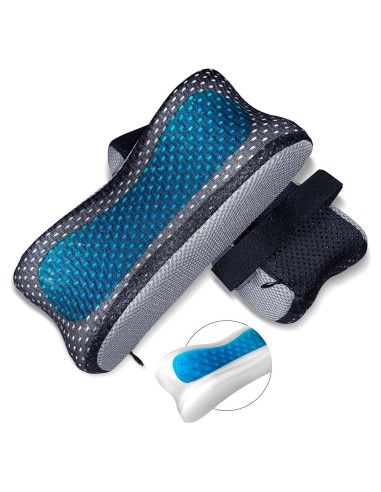 Almohadillas de Reposabrazos Ergonómicas Yazimalu con Gel Refrigerante - Juego de 2