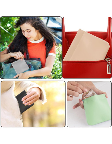 4 Piezas Bolsa Cosmética Impermeable CANIPHA Mini Viaje