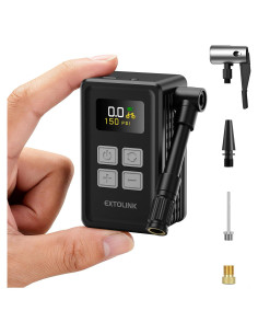 Mini Bomba Eléctrica para Bicicleta EXTOLINK WK-BL01 150 PSI