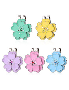 5 Clips de Sombrero con Marcadores de Golf Lasuroa F24187