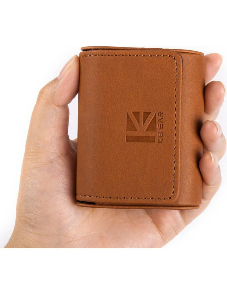 Funda de Transporte KBEAR para Auriculares In-Ear Marrón