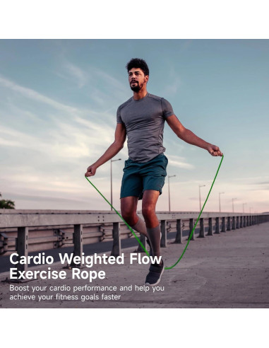 Cuerdas de Ejercicio de Flujo OMISTAR 2 Pcs 2.74m con Peso