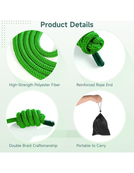 Cuerdas de Ejercicio de Flujo OMISTAR 2 Pcs 2.74m con Peso