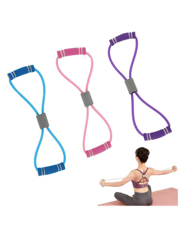 Banda de Resistencia Figura 8 Panthra - 3 Piezas para Ejercicio