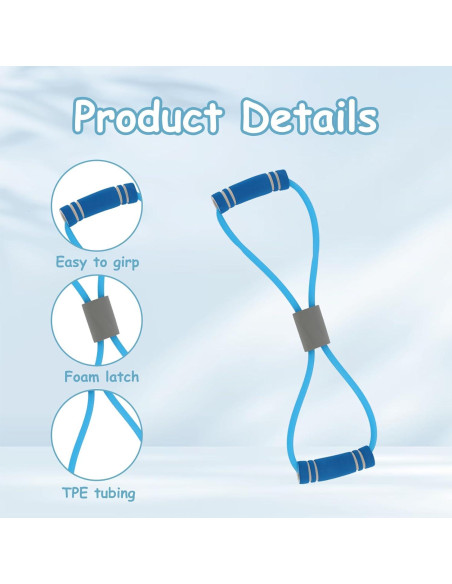 Banda de Resistencia Figura 8 Panthra - 3 Piezas para Ejercicio