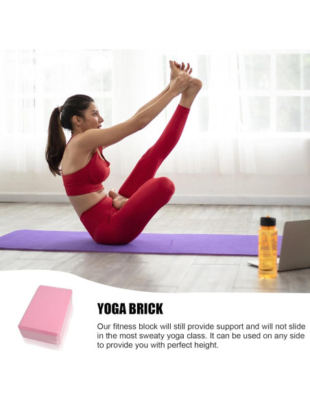 Bloques de Yoga EVA Premium RIPTEADRY 23x15x7.5cm Antideslizantes